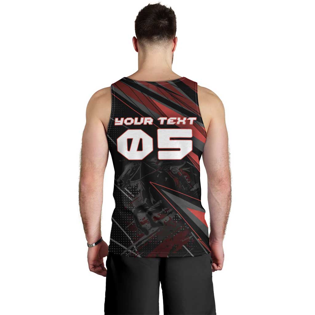 Custom Horse Racing Men Tank Top Giddy Up