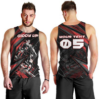 Custom Horse Racing Men Tank Top Giddy Up