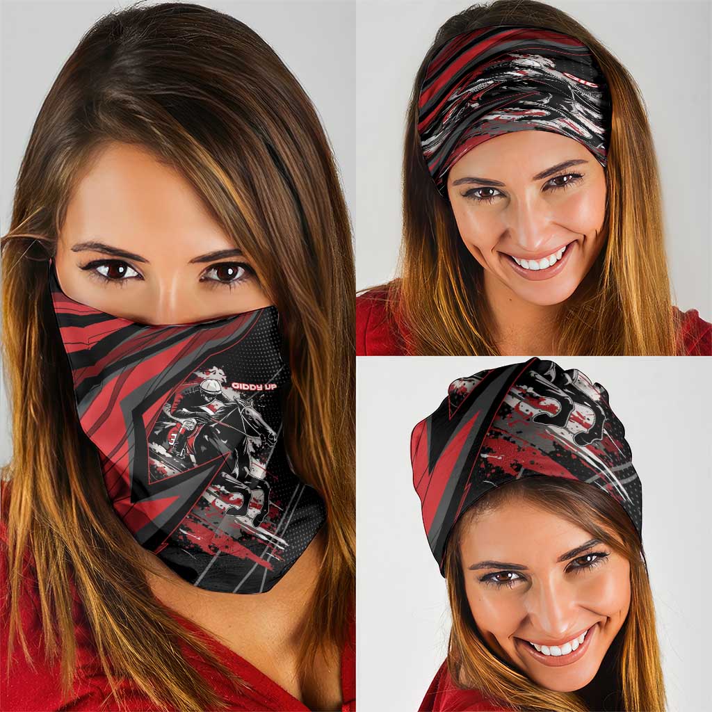 Horse Racing Neck Gaiter Giddy Up