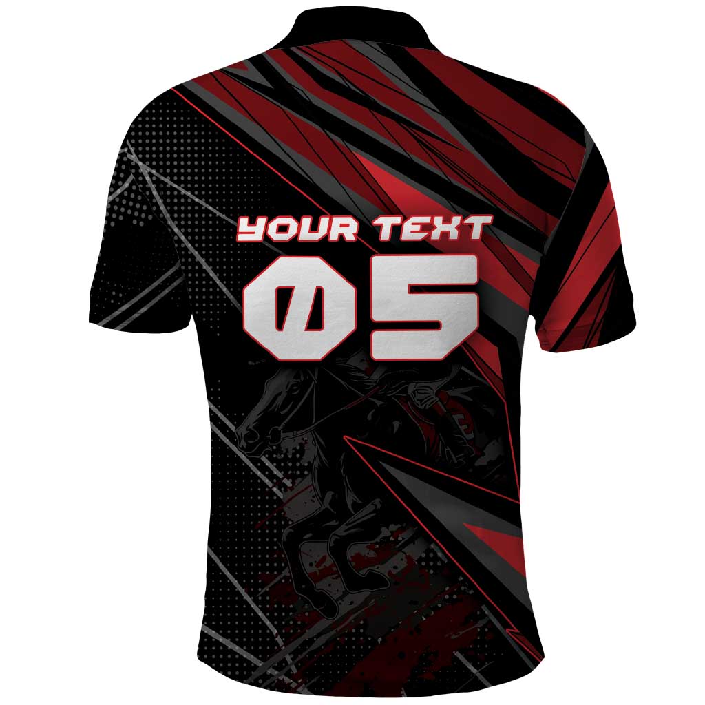 Custom Horse Racing Polo Shirt Giddy Up