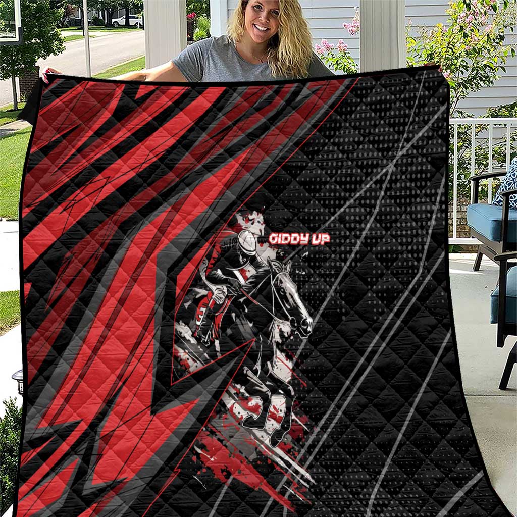 Horse Racing Quilt Giddy Up