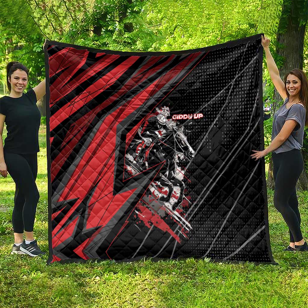 Horse Racing Quilt Giddy Up