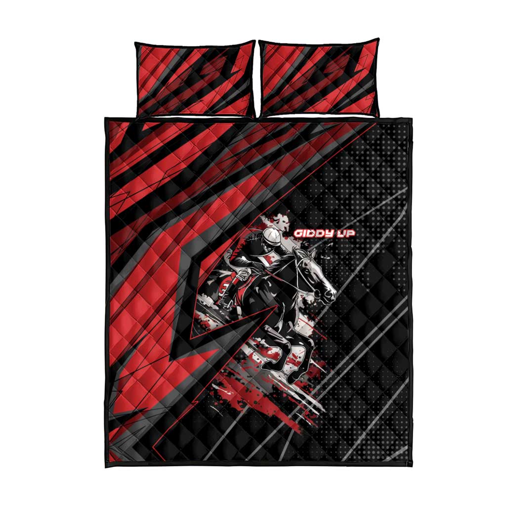 Horse Racing Quilt Bed Set Giddy Up