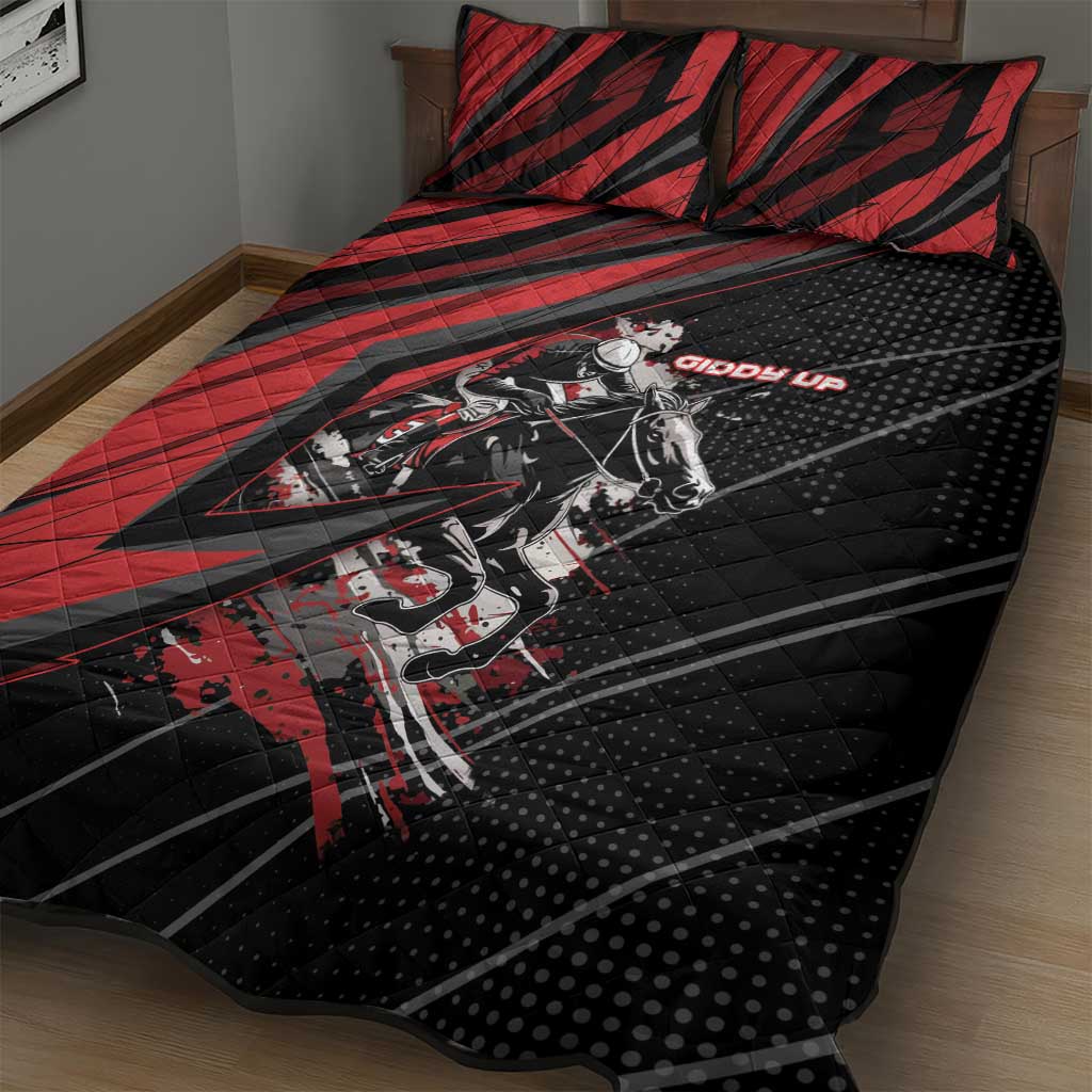 Horse Racing Quilt Bed Set Giddy Up