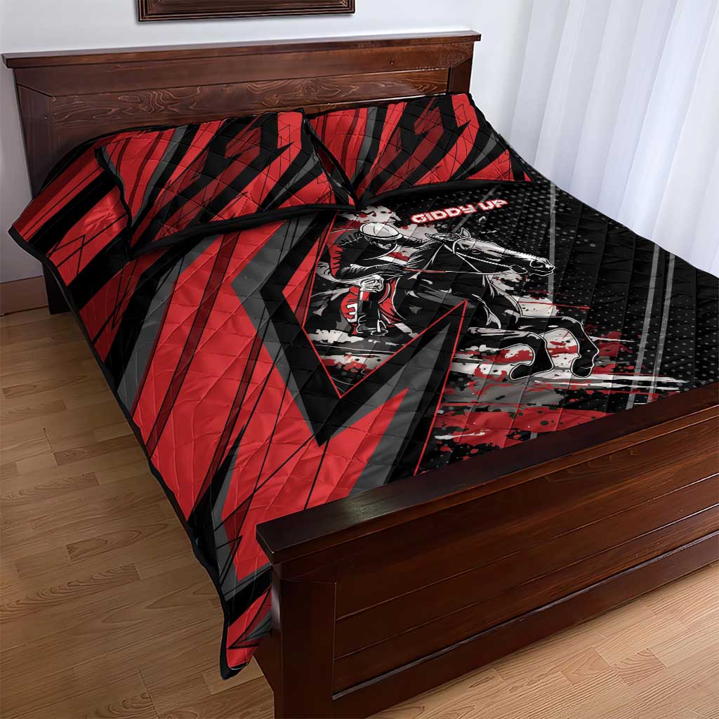 Horse Racing Quilt Bed Set Giddy Up
