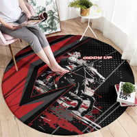 Horse Racing Round Carpet Giddy Up