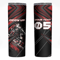 Custom Horse Racing Skinny Tumbler Giddy Up