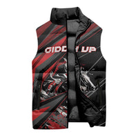 Custom Horse Racing Sleeveless Puffer Jacket Giddy Up