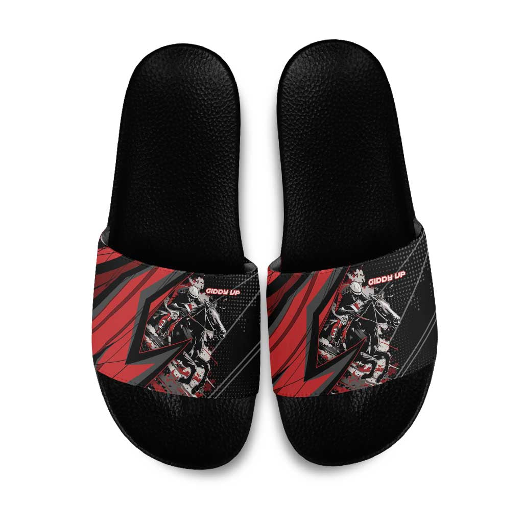 Horse Racing Slide Sandals Giddy Up