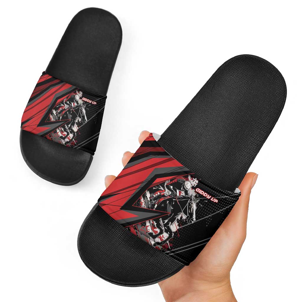 Horse Racing Slide Sandals Giddy Up