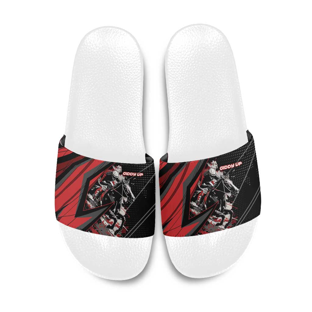 Horse Racing Slide Sandals Giddy Up