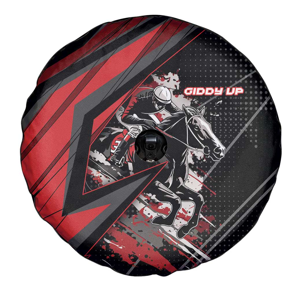 Horse Racing Spare Tire Cover Giddy Up