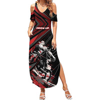 Custom Horse Racing Summer Maxi Dress Giddy Up