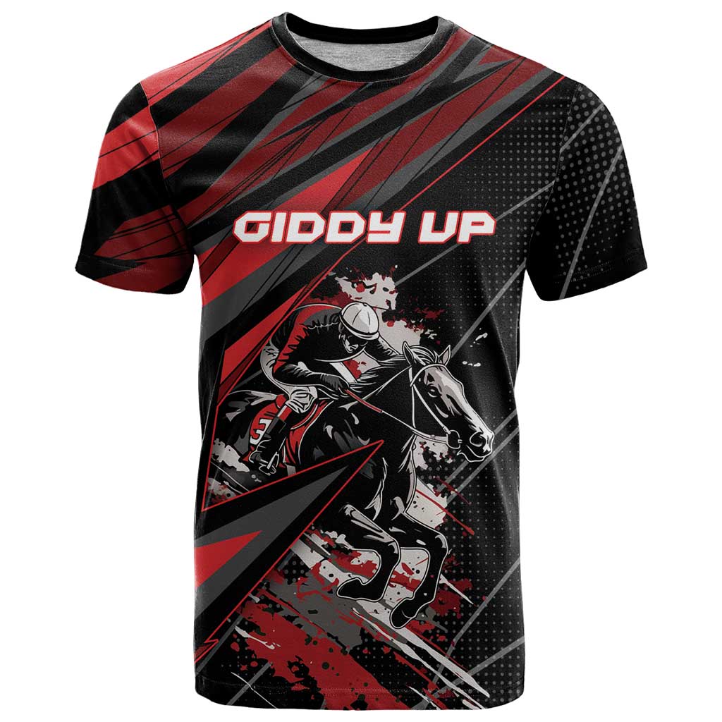 Custom Horse Racing T Shirt Giddy Up