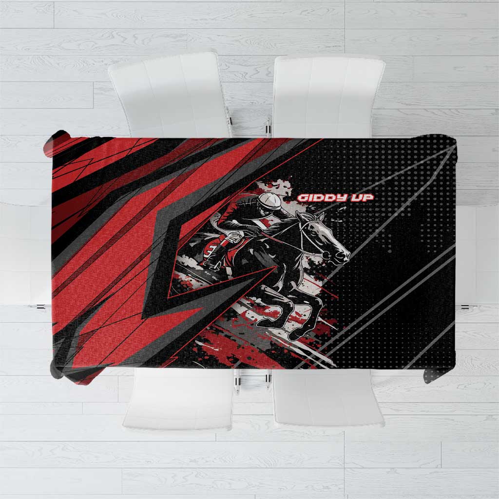 Horse Racing Tablecloth Giddy Up