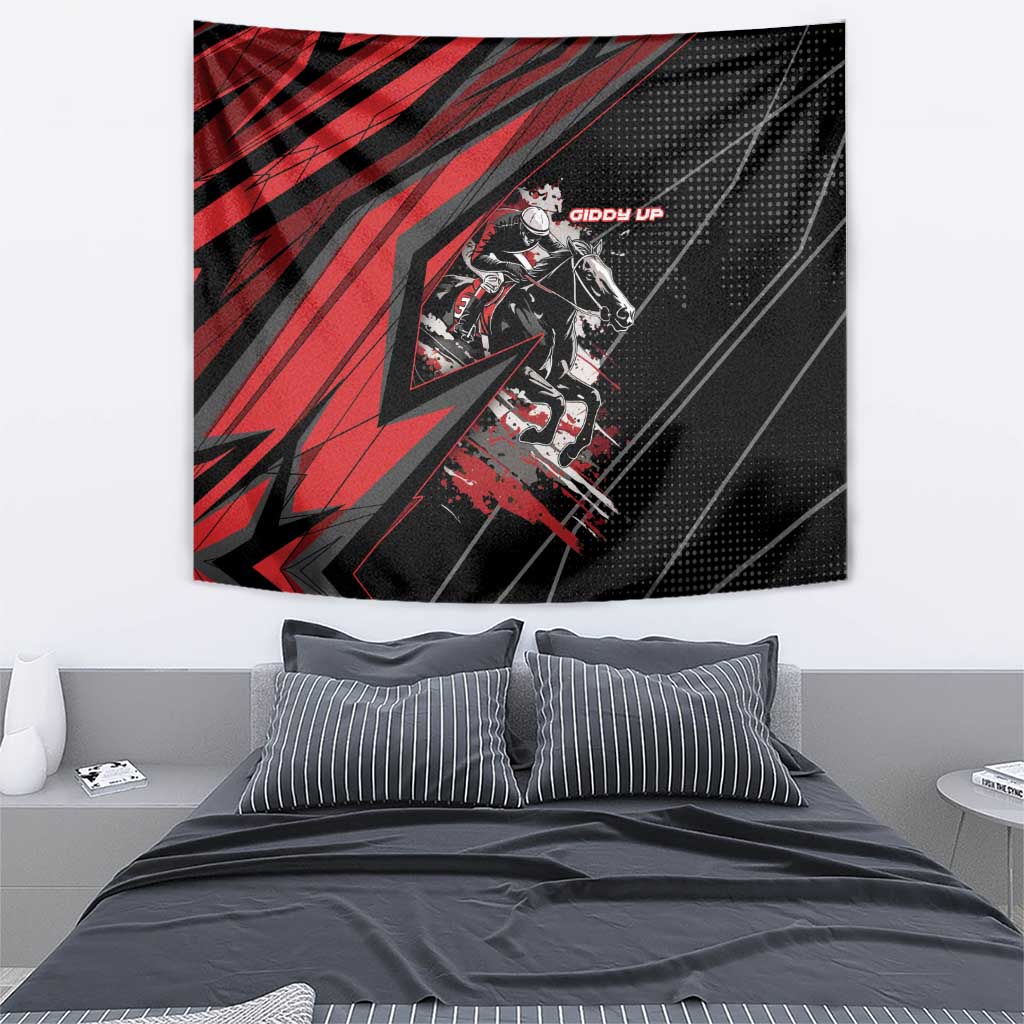 Horse Racing Tapestry Giddy Up