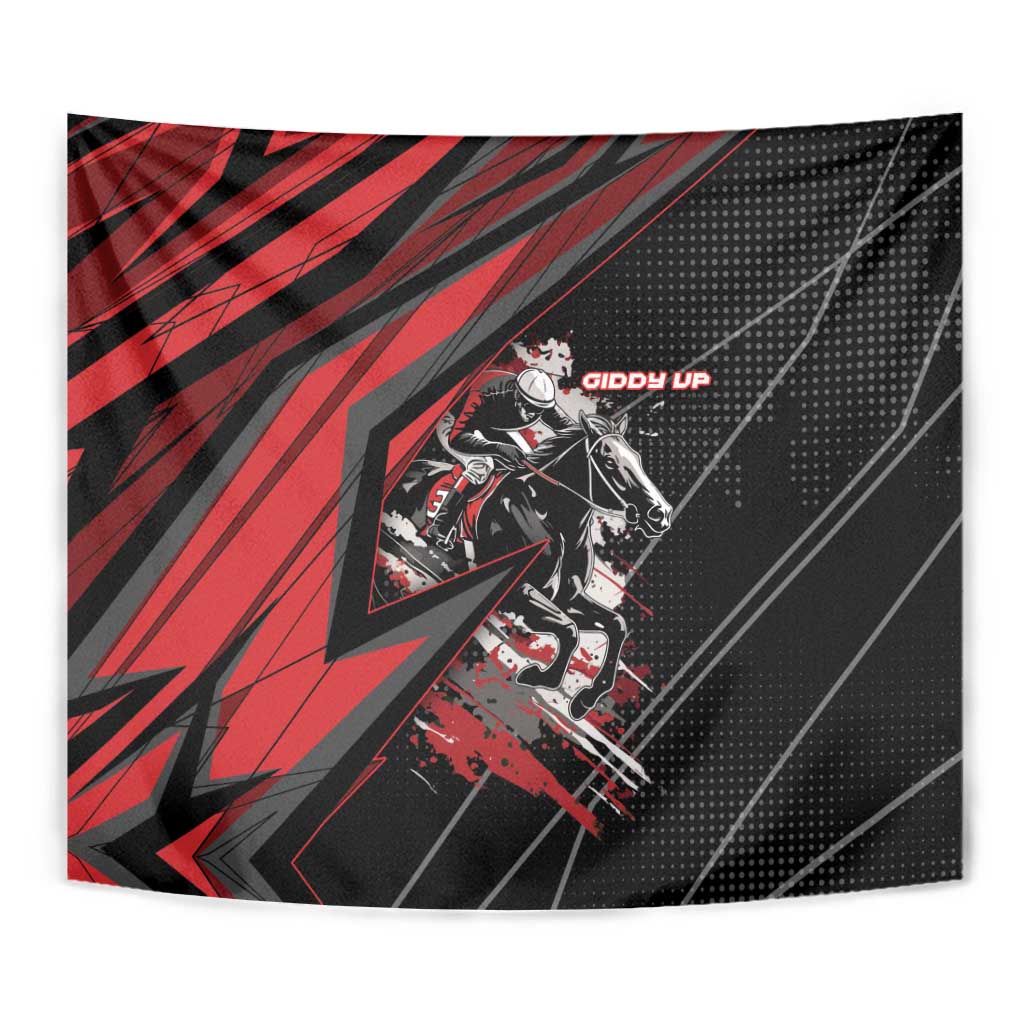Horse Racing Tapestry Giddy Up
