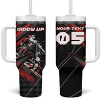 Custom Horse Racing Tumbler With Handle Giddy Up