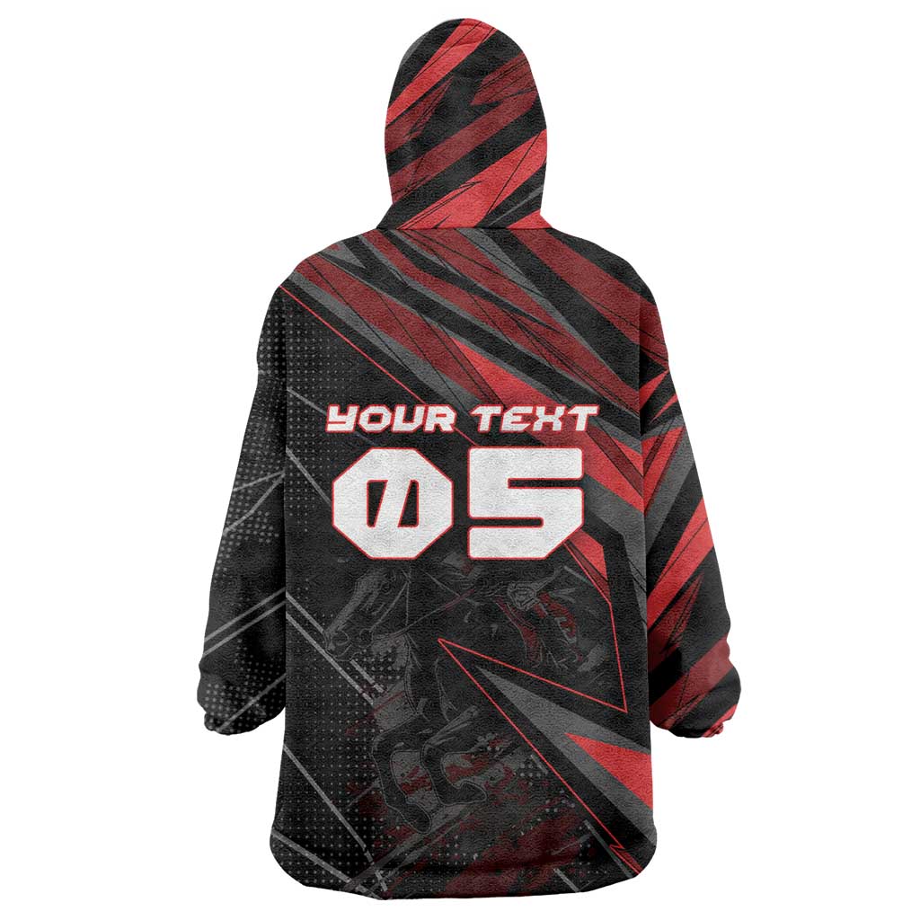 Custom Horse Racing Wearable Blanket Hoodie Giddy Up