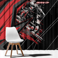 Horse Racing Window Curtain Giddy Up