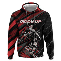 Custom Horse Racing Zip Hoodie Giddy Up