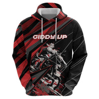 Custom Horse Racing Zip Hoodie Giddy Up