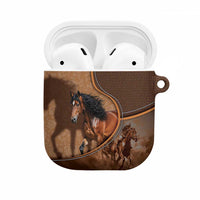 Horse Racing AirPods Case Royal Race Leather Effect