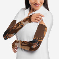 Personalized Horse Racing Arm Sleeves Royal Race Leather Effect