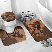 Horse Racing Bathroom Set Royal Race Leather Effect