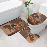Horse Racing Bathroom Set Royal Race Leather Effect
