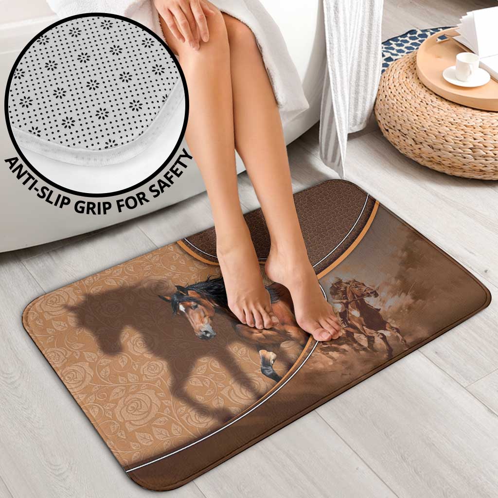Horse Racing Bathroom Set Royal Race Leather Effect
