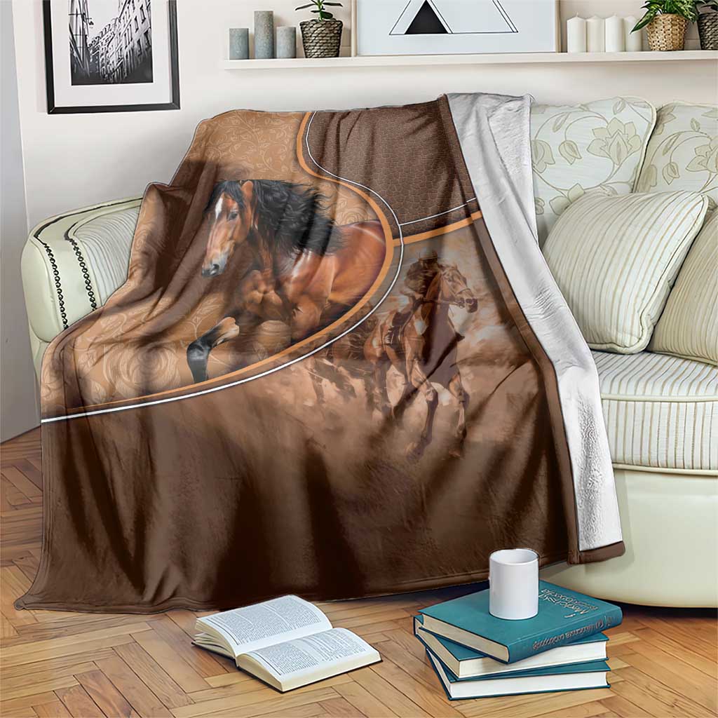 Horse Racing Blanket Royal Race Leather Effect