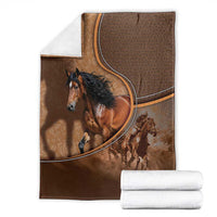 Horse Racing Blanket Royal Race Leather Effect