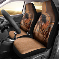 Horse Racing Car Seat Cover Royal Race Leather Effect