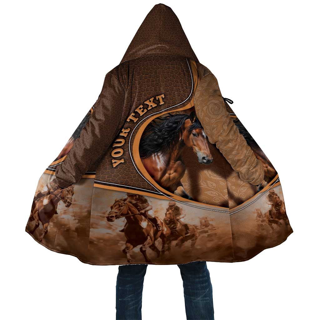 Personalized Horse Racing Cloak Royal Race Leather Effect