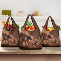 Horse Racing Grocery Bag Royal Race Leather Effect