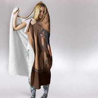 Horse Racing Hooded Blanket Royal Race Leather Effect
