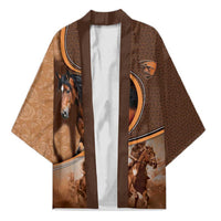 Personalized Horse Racing Kimono Royal Race Leather Effect