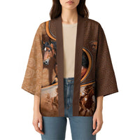 Personalized Horse Racing Kimono Royal Race Leather Effect