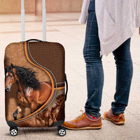Horse Racing Luggage Cover Royal Race Leather Effect
