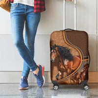 Horse Racing Luggage Cover Royal Race Leather Effect