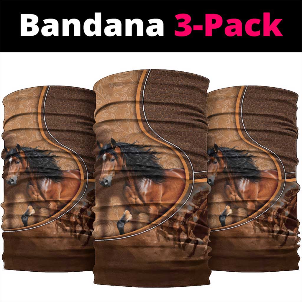Horse Racing Neck Gaiter Royal Race Leather Effect
