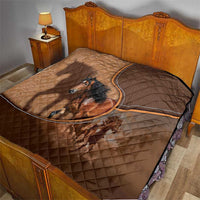 Horse Racing Quilt Royal Race Leather Effect