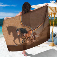 Horse Racing Sarong Royal Race Leather Effect