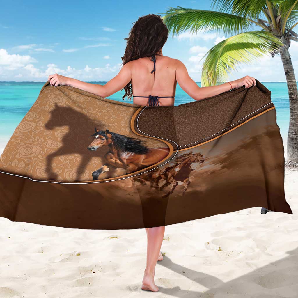 Horse Racing Sarong Royal Race Leather Effect