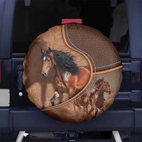 Horse Racing Spare Tire Cover Royal Race Leather Effect