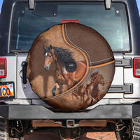 Horse Racing Spare Tire Cover Royal Race Leather Effect