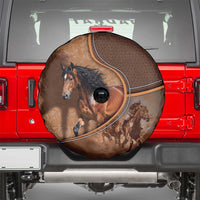 Horse Racing Spare Tire Cover Royal Race Leather Effect