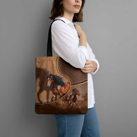Horse Racing Tote Bag Royal Race Leather Effect