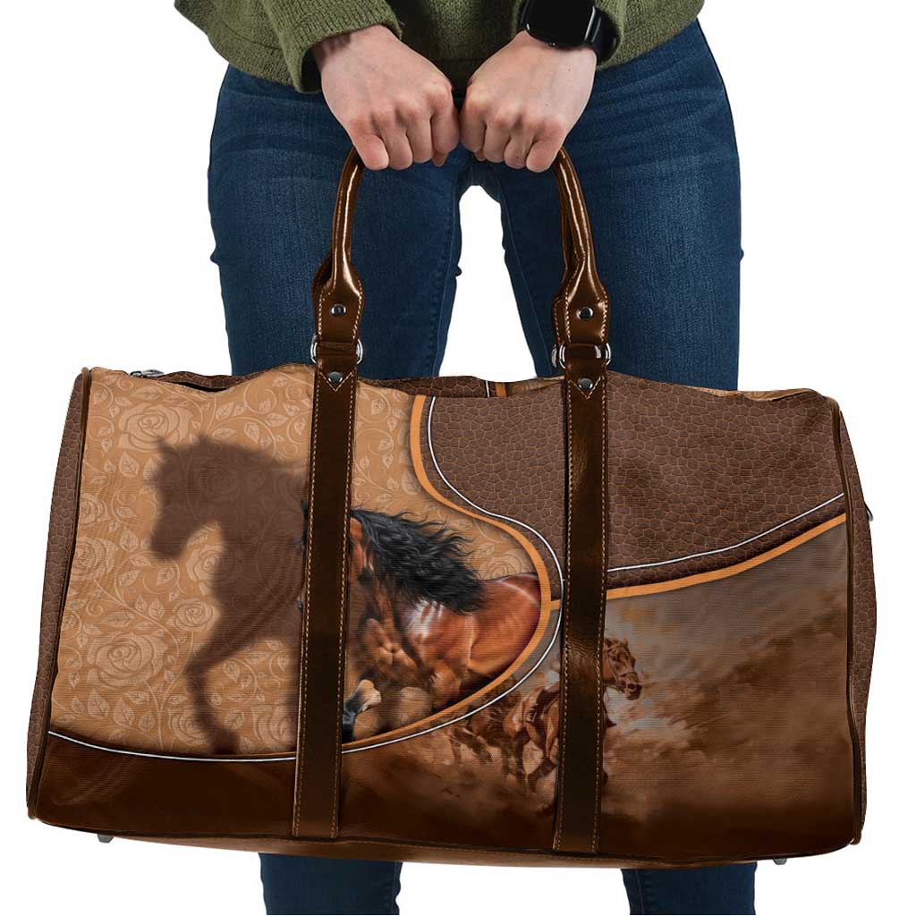 Horse Racing Travel Bag Royal Race Leather Effect